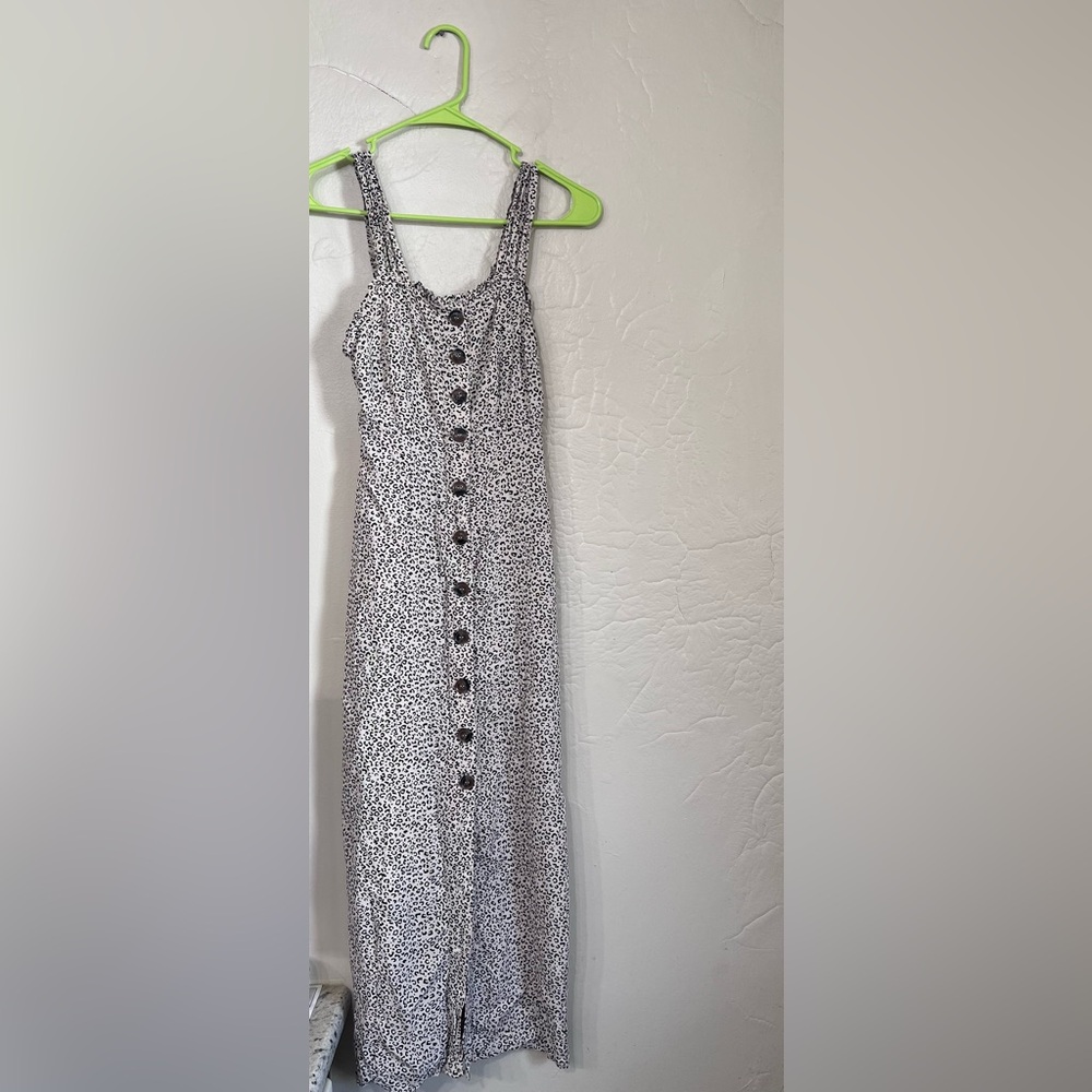Japna Black and White Strapless Dress